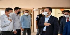 Başkan Gürbüz’den, İlçe Başkanı İsmail Safi’ye Tebrik Ziyareti.