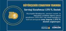 Büyükşehir’den Esnafa 1.375 TL’lik Destek!