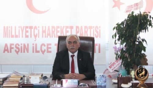 MHP Afşin İlçe Başkanı Süleyman Aycan’ın Yeni Yılı Mesajı!
