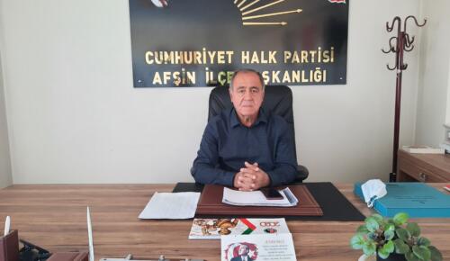 CHP Afşin İlçe Başkanı Hüseyin Sığınır’dan Gazeteciler Günü Mesajı