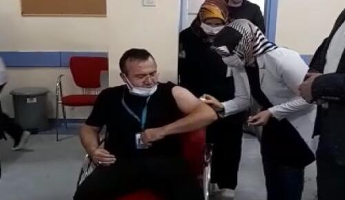 Afşin’de Sağlık Çalışanlarına Aşı Yapılmaya Başlandı!