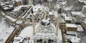 Afşin’in Kar Manzarası Havadan Görüntülendi.