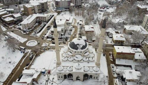 Afşin’in Kar Manzarası Havadan Görüntülendi.