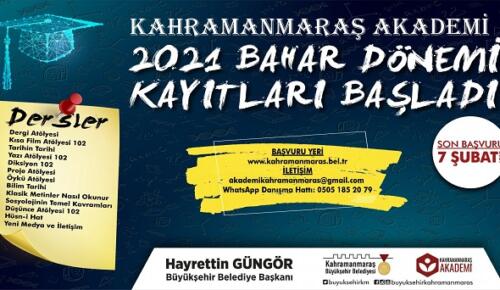 Kahramanmaraş Akademi’ye Başvurular Başladı!