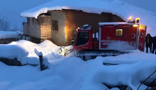 Göksun’da Kalp Krizi Geçiren Hastaya Snowtrack ile Ulaşıldı