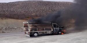 Seyir Halindeki Ticari Araç Cayır Cayır Yandı!