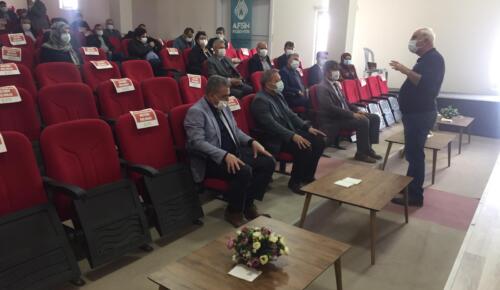 Afşin’de Okul Müdürlerine”Yönetimden Kuruma Kurum Kültürü Teknik Destek “Eğitimi