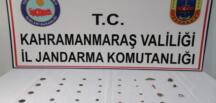 Afşin’de Operasyonda, 30 Sikke ve 10 Obje Ele Geçirildi
