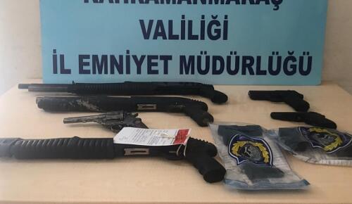 Kahramanmaraş’ta 24 adet silah ele geçirildi