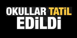 Afşin’de Okullar Tatil Edildi!