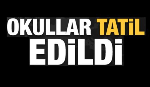 Afşin’de Okullar Tatil Edildi!