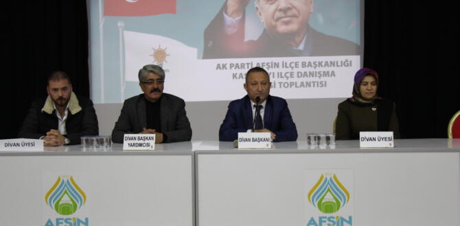 AK Parti Afşin’de İlçe Danışma Toplantısı Yaptı!