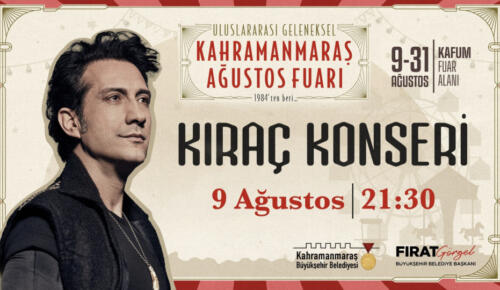 Kıraç 9 Ağustos’ta Konser Verecek!