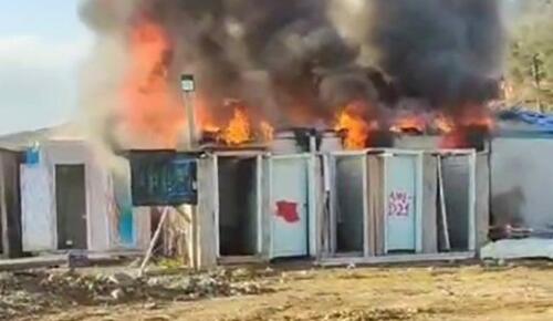 Kahramanmaraş’ta konteyner yangını