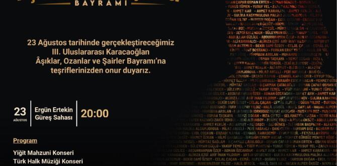 Afşin’de Âşıklar, Ozanlar ve Şairler Bayramı Coşkusu!