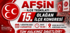 MHP Afşin İlçe Teşkilatı Kongreye Gidiyor!